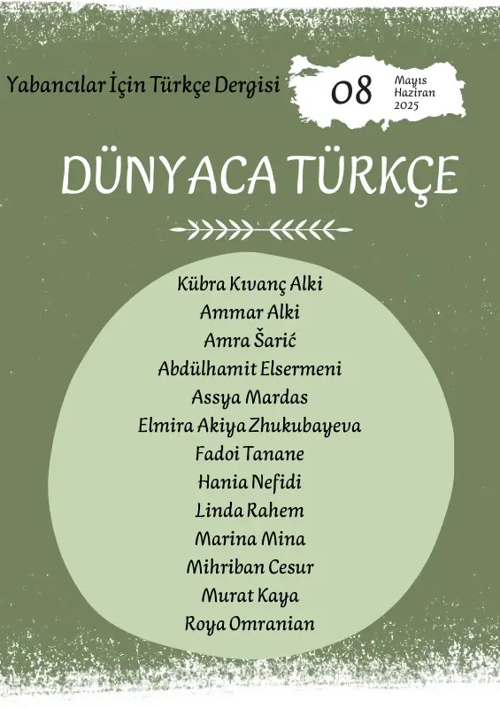 Dünyaca Türkçe Dergisi Sayı 8