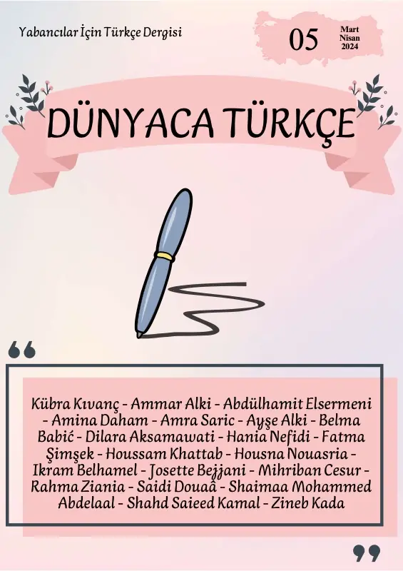 Dünyaca Türkçe Dergisi Sayı 5