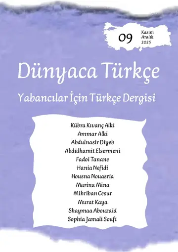 Dünyaca Türkçe Dergisi Sayı 9